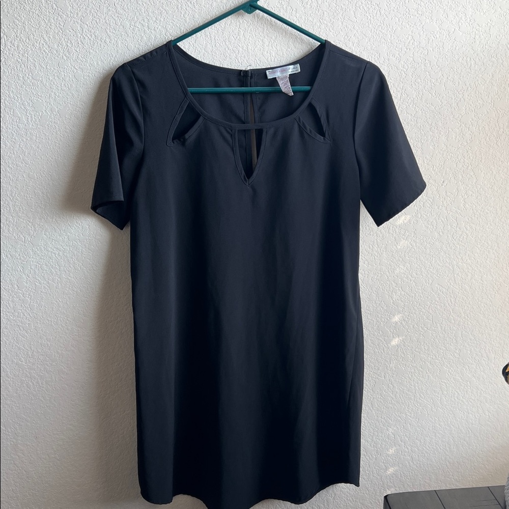 A'gaci Black Cutout Detail Dress